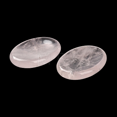 Natural Rose Quartz Oval Worry Stone G-R487-01C-1