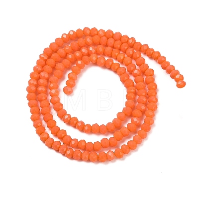 Opaque Solid Color Glass Bead Strands GLAA-F078-A03-1