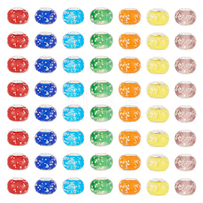 Glow In The Dark Handmade Luminous Style Lampwork Large Hole European Beads LPDL-BT0001-01-1