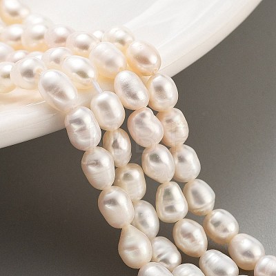 Natural Cultured Freshwater Pearl Beads Strands PEAR-P062-16B-1