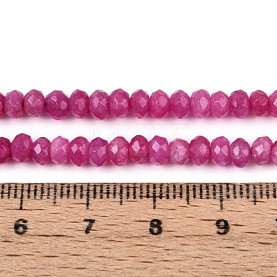 Natural White Jade Bead Strands G-R343-2x4-08-1