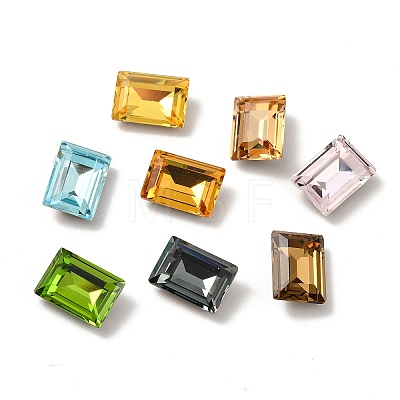 Faceted K9 Glass Rhinestone Cabochons GGLA-R042-04C-1