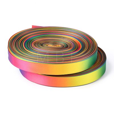 Rainbow Gradient Polyester Ribbon OCOR-G008-01D-1