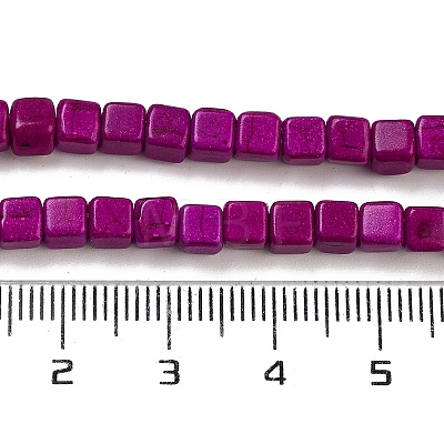 Synthetic Turquoise Beads Strands X-TURQ-G108-4x4mm-02-1