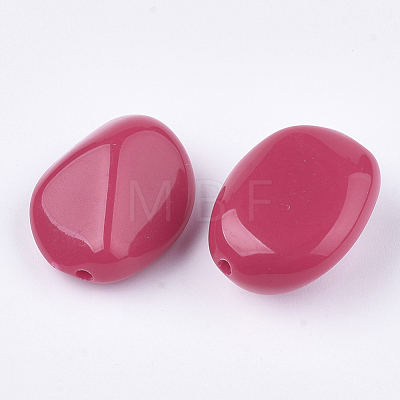 Opaque Acrylic Beads SACR-T346-04-1