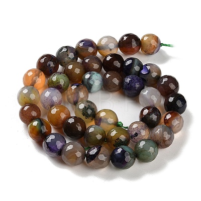 Natural Agate Beads Strands G-M437-B01-01F-1