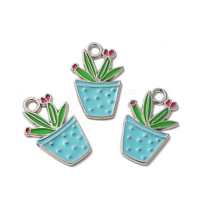 Alloy Enamel Pendants ENAM-G211-01P-01-1