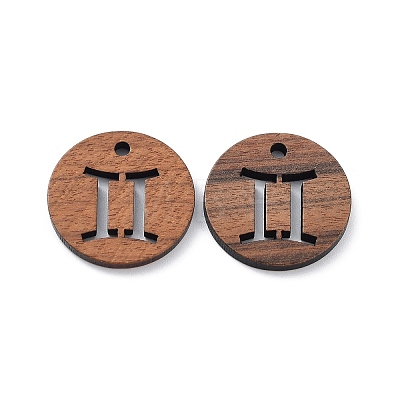 Walnut Wood Laser Cut Pendants WOOD-Q051-06A-1