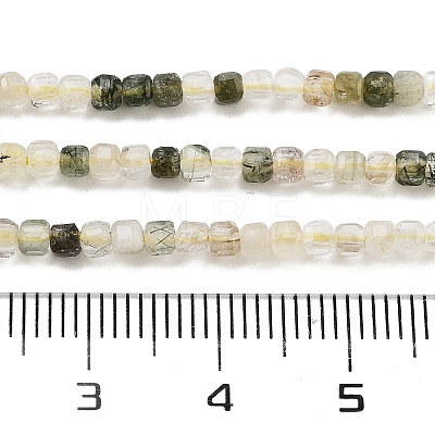 Natural Rutilated Quartz Beads Strands G-H042-B14-01-1