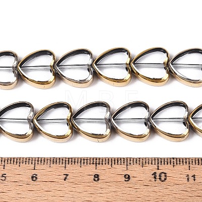 Electroplate Glass Beads Strands EGLA-T021-23B-1