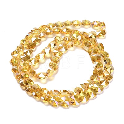Electroplate Glass Beads Strands EGLA-B004-01A-AB01-1