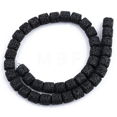 Synthetic Lava Rock Beads Strands G-S359-171G-1