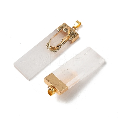 Natural Quartz Crystal & Selenite Big Pendants G-H084-09G-01-1