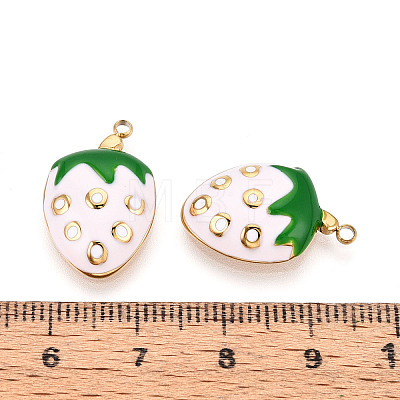 304 Stainless Steel Enamel Pendants X1-STAS-T068-05B-1