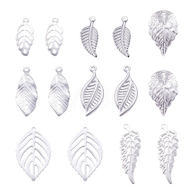  Jewelry 56Pcs 7 Style 304 Stainless Steel Pendants STAS-PJ0001-20-1