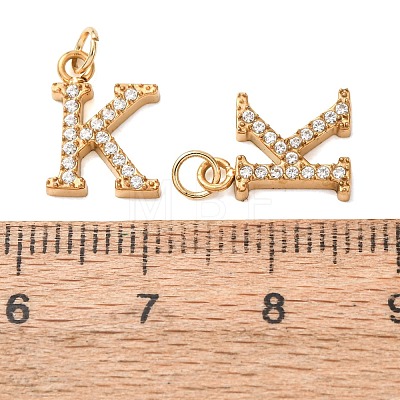 304 Stainless Steel with Crystal Rhinestone Charms RB-CBA5270-11G-K-1