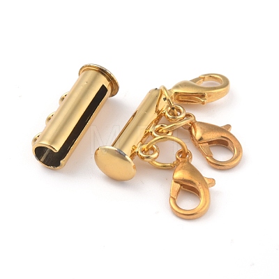 Alloy Magnetic Slide Lock Clasps X1-PALLOY-YW0001-17G-1