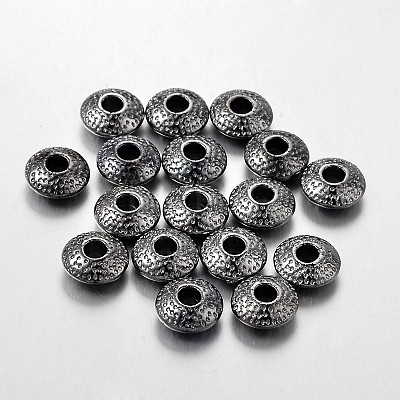Tibetan Style Alloy Spacer Beads TIBEB-R011-B-FF-1