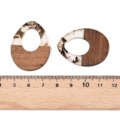 Epoxy Resin & Walnut Wood Pendants RESI-T057-12C-1