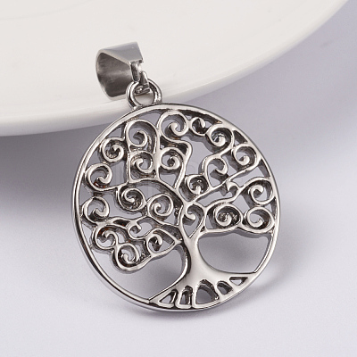 Tarnish Resistant 316 Surgical Stainless Steel Pendants STAS-L186-053P-1