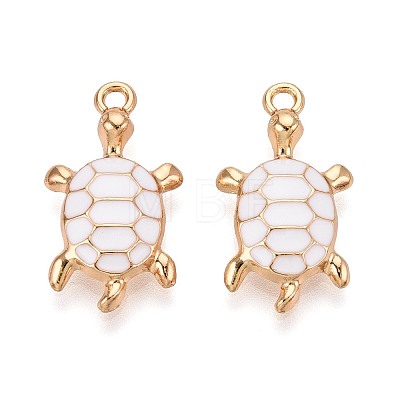 Alloy Enamel Pendants PALLOY-T092-26G-02-1