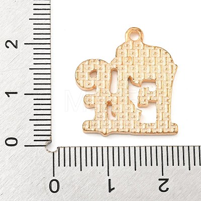 Christmas Theme Alloy Enamel Pendants ENAM-M221-01KCG-06-1