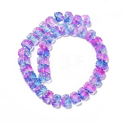 Transparent Glass Beads Strands GLAA-F114-01L-1