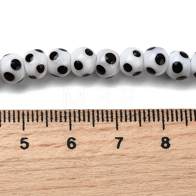 Handmade Lampwork Beads LAMP-D002-6mm-01F-1