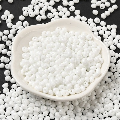 6/0 Opaque Baking Paint Glass Seed Beads SEED-M012-02A-37-1