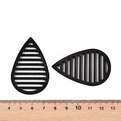 Natural Poplar Wood Big Pendants WOOD-N016-24A-1