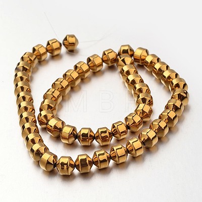 Electroplate Non-magnetic Synthetic Hematite Bead Strands G-F300-31B-03-1