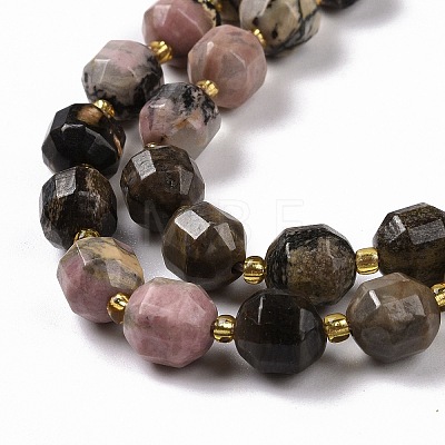Natural Rhodonite Beads Strands G-G990-F05-1