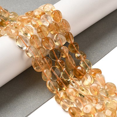 Natural Citrine Beads Strands G-L608-A09-02-1