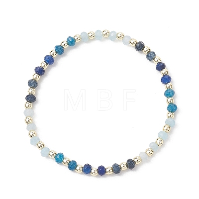 Dyed Natural Malaysia Jade & Synthetic Hematite Beaded Stretch Bracelets for Women BJEW-JB13069-02-1