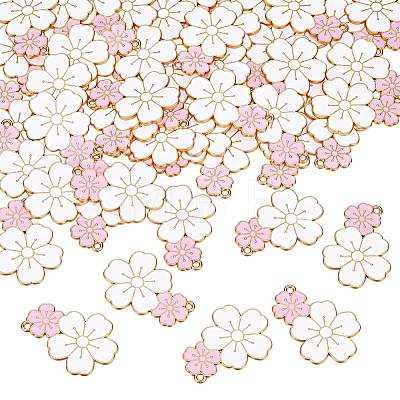 50Pcs Alloy Enamel Pendants ENAM-GA0001-23-1