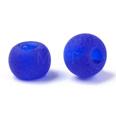 Frosted Colours Glass Beads SEED-S040-04A-04-1