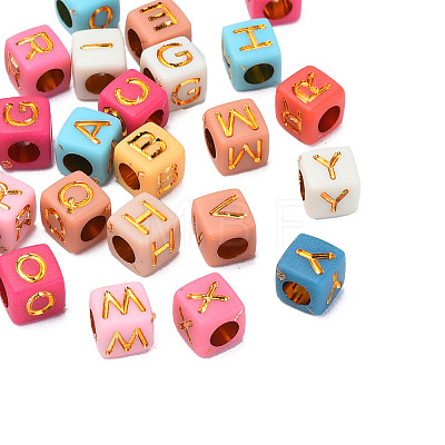 Plating Acrylic Beads X-MACR-N012-23-1