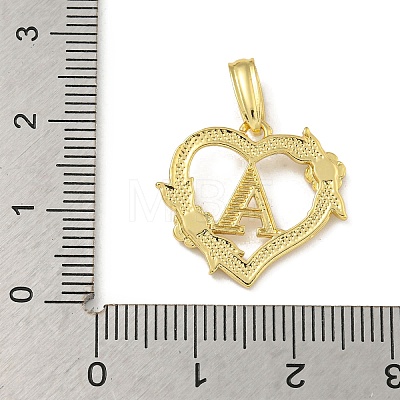 Heart Brass Pendants KK-I714-04G-A-1