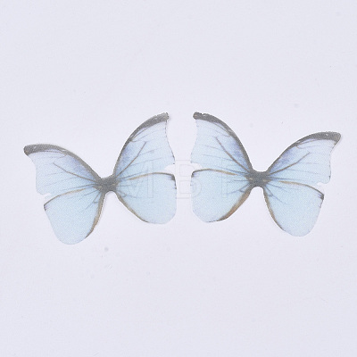 Two Tone Polyester Fabric Wings Crafts Decoration X-FIND-S322-012C-01-1