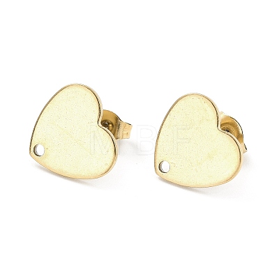 Ion Plating(IP) 304 Stainless Steel Stud Earring Findings LS-STAS-I183-07B-07G-1