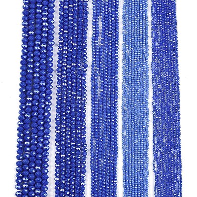 Electroplate Glass Beads Strands EGLA-A044-P6mm-A32-1