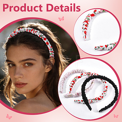 Silk From Silkworms Hair Bands OHAR-WH0033-019B-1