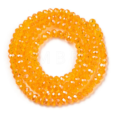 Electroplate Glass Beads Strands EGLA-A034-T2mm-A24-1