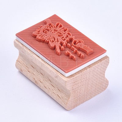 Wooden Stamps AJEW-WH0085-A09-1