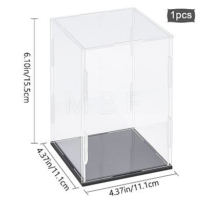 Assembled Transparent Acrylic Display Boxes CON-WH0081-07B-1