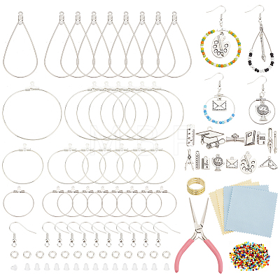   DIY Graduation Theme Earring Making Kit DIY-PH0017-72-1