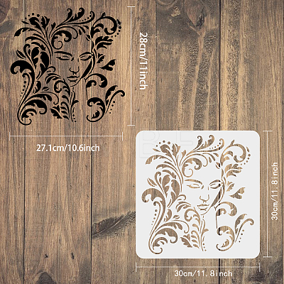 Plastic Reusable Drawing Painting Stencils Templates DIY-WH0172-1011-1