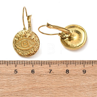 304 Stainless Steel Leverback Earrings EJEW-K302-11G-1