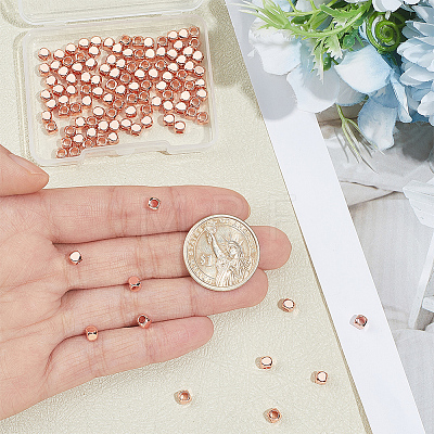 200Pcs Brass Spacer Beads KK-PH0014-97RG-1