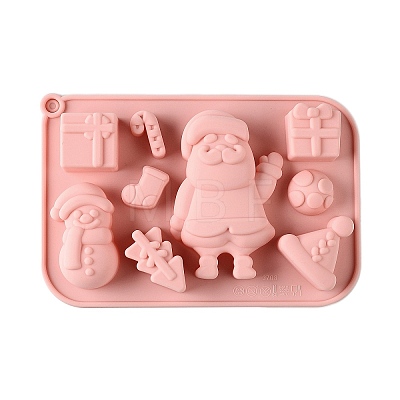 Christmas Cake DIY Food Grade Silicone Statue Mold DIY-K075-12-1